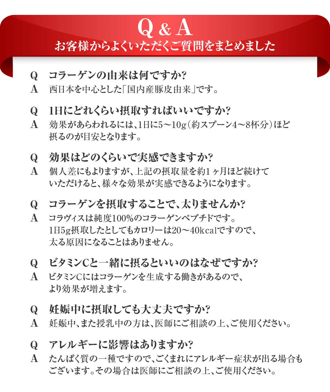 Q＆A
お客様からよくいただくご質問をまとめました